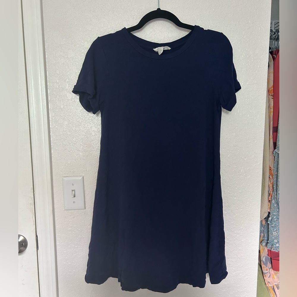 Navy Blue T Shirt dress